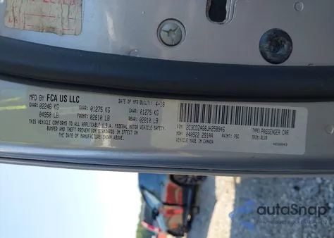 2018 Dodge Challenger Sxt Plus из США, поврежденный, VIN 2C3CDZAG6JH258946